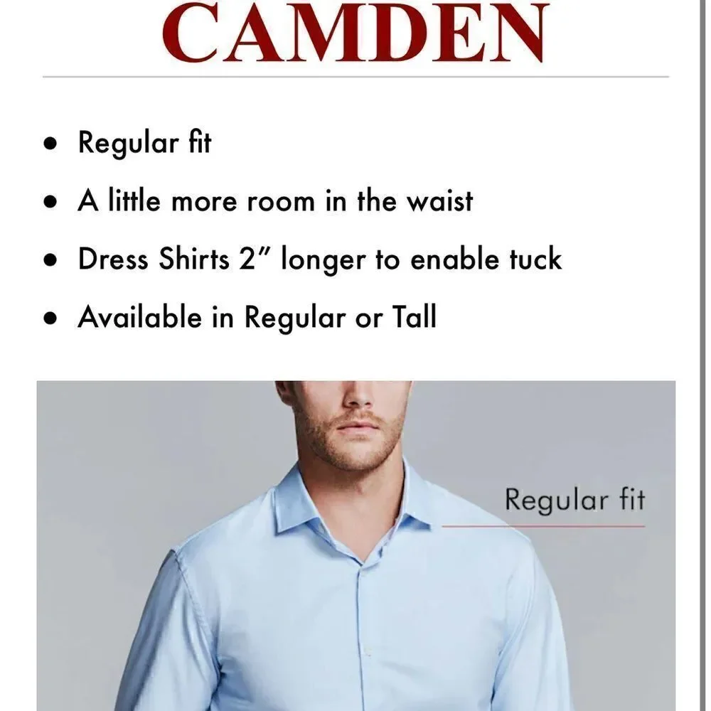 Banana Republic Non-Iron 100% Cotton Stretch- Camden Standard Fit